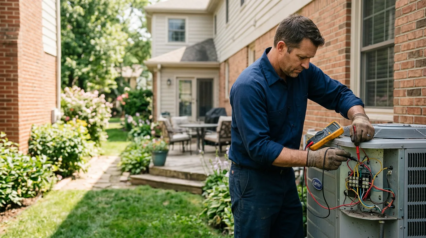 HVAC technician working near Tama, IA